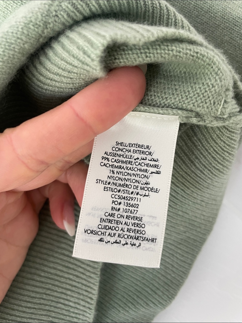 Alice + Olivia Sage Green Crewneck Sweater - Picture 4 of 4